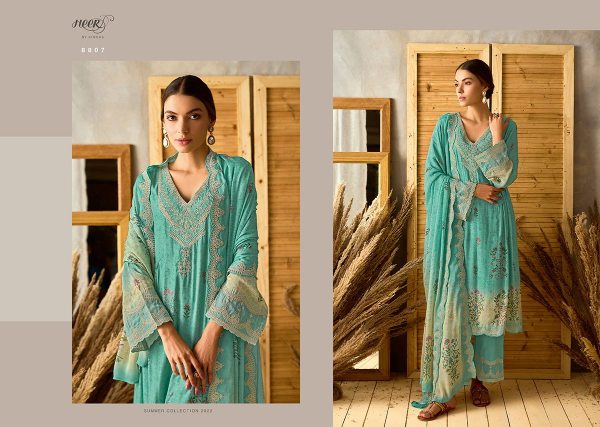 Husna Heer Heavy Designer Fancy Festive Wear Latest Salwar Suit Collection